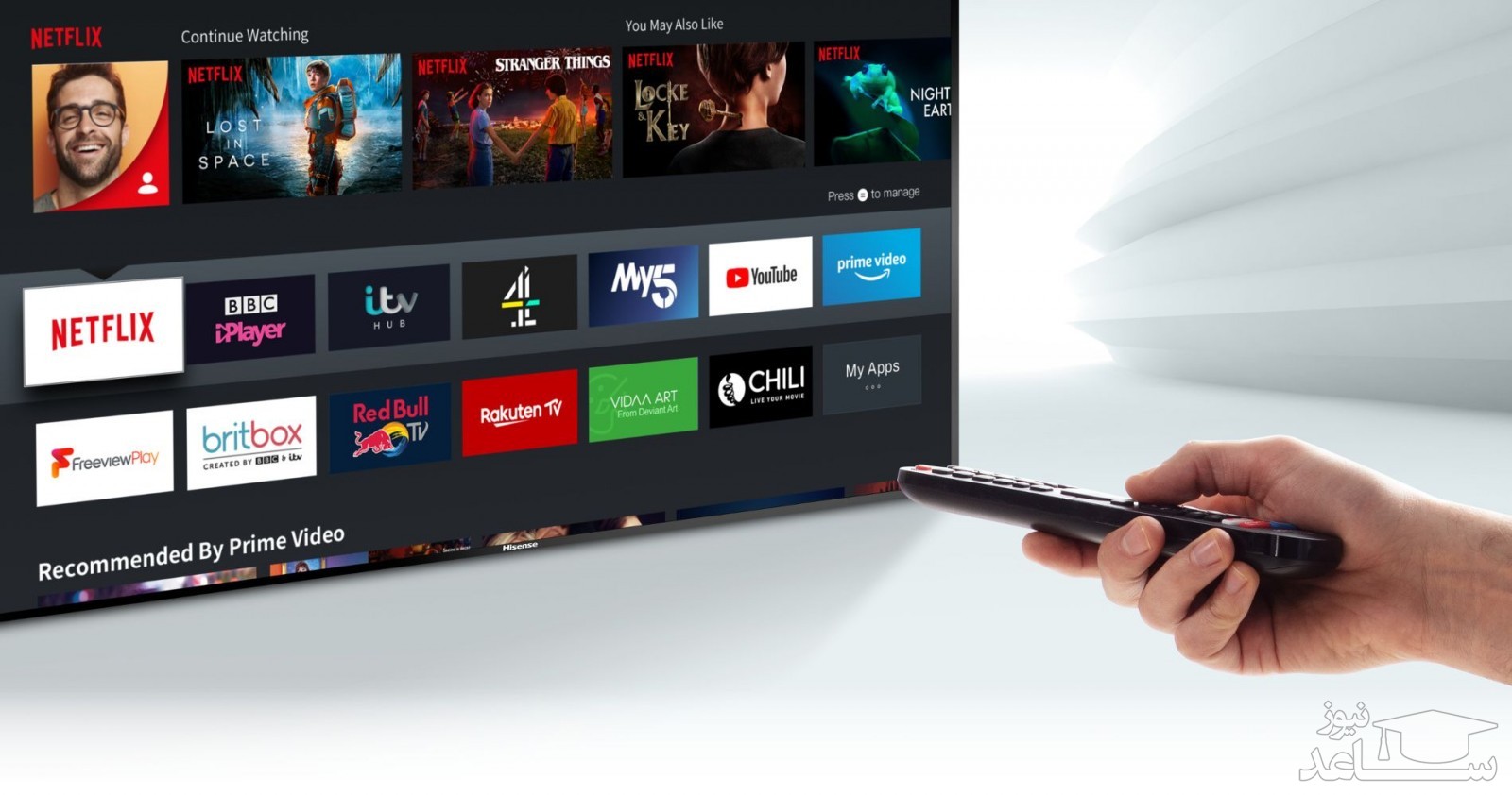 تلویزیون ال ای دی 4K هایسنس مدل A7100F سایز 65 اینچ