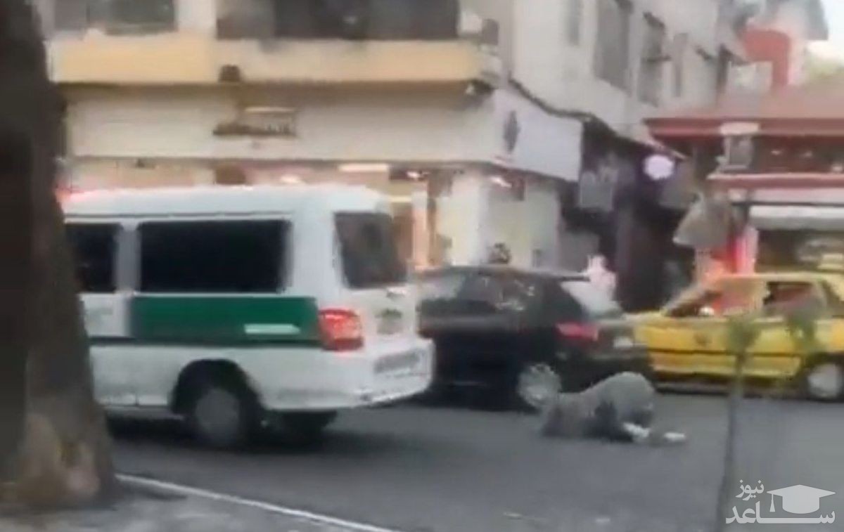 مصاحبه با زن رشتی که ویدیوی پرت شدن از ون پلیس جنجالی شد +فیلم