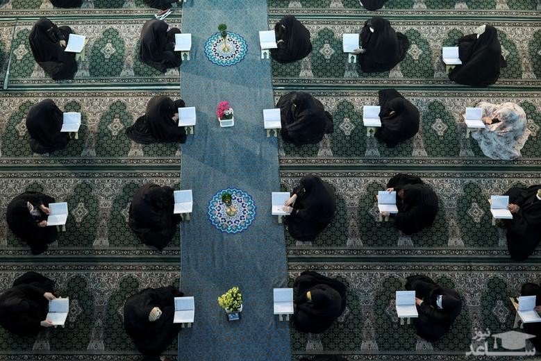 جلسات تلاوت قرآن در ماه رمضان در حرم "عبدالعظیم حسنی" در جنوب تهران/ وانا