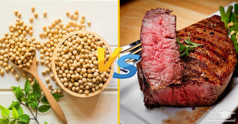 مقایسه گوشت با سویا در رژیم غذایی چیست؟