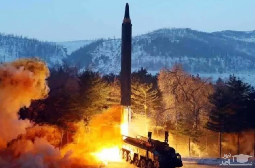 تصویری از لحظه پرتاب موشک بالستیک میانبُرد جدید کره شمالی/ خبرگزاری رسمی کره شمالی