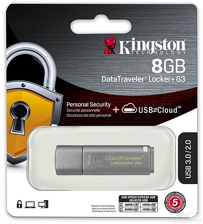 فلش مموری کینگستون مدل DataTraveler Locker G3