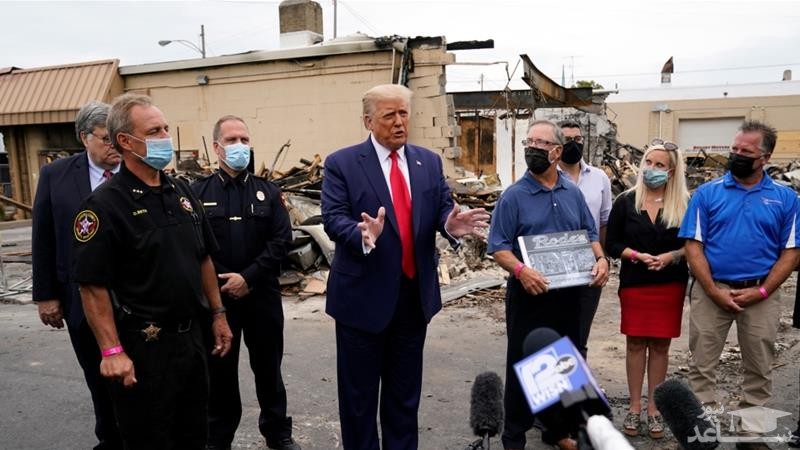 ترامپ در کنوشا: چیزی به نام نژادپرستی سیستماتیک در آمریکا وجود ندارد!