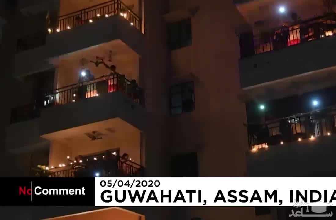 (فیلم) اقدام عجیب هندی ها برای مهار کرونا