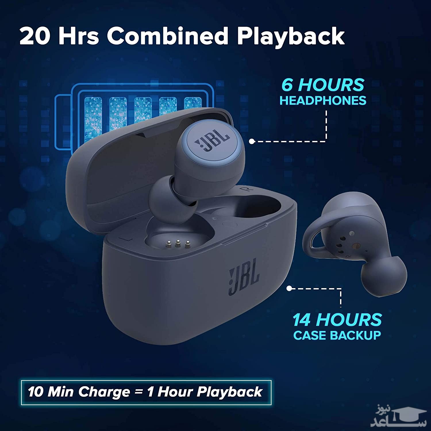 هدفون بی سیم جی بی ال مدل Live 300TWS