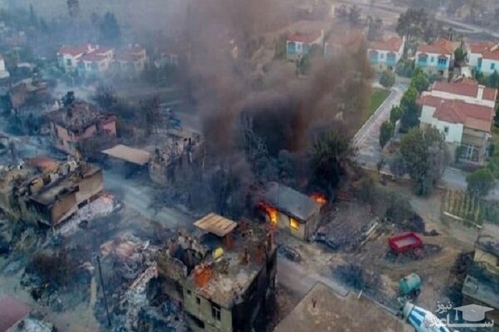 آتش‌سوزی مهیب جنگلی در ترکیه/ بیش از ۱۸۰ نفر مصدوم شدند