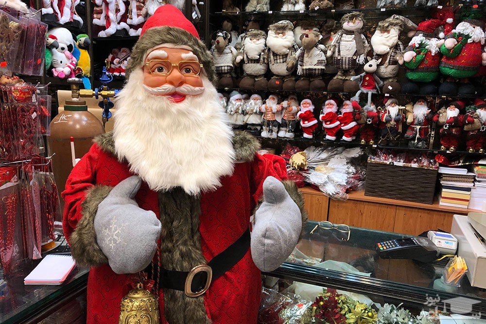 بابانوئل در پیاده‌روهای تهران!