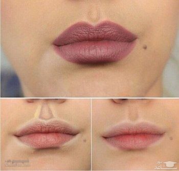 طریقه هایلات کردن لب ها
