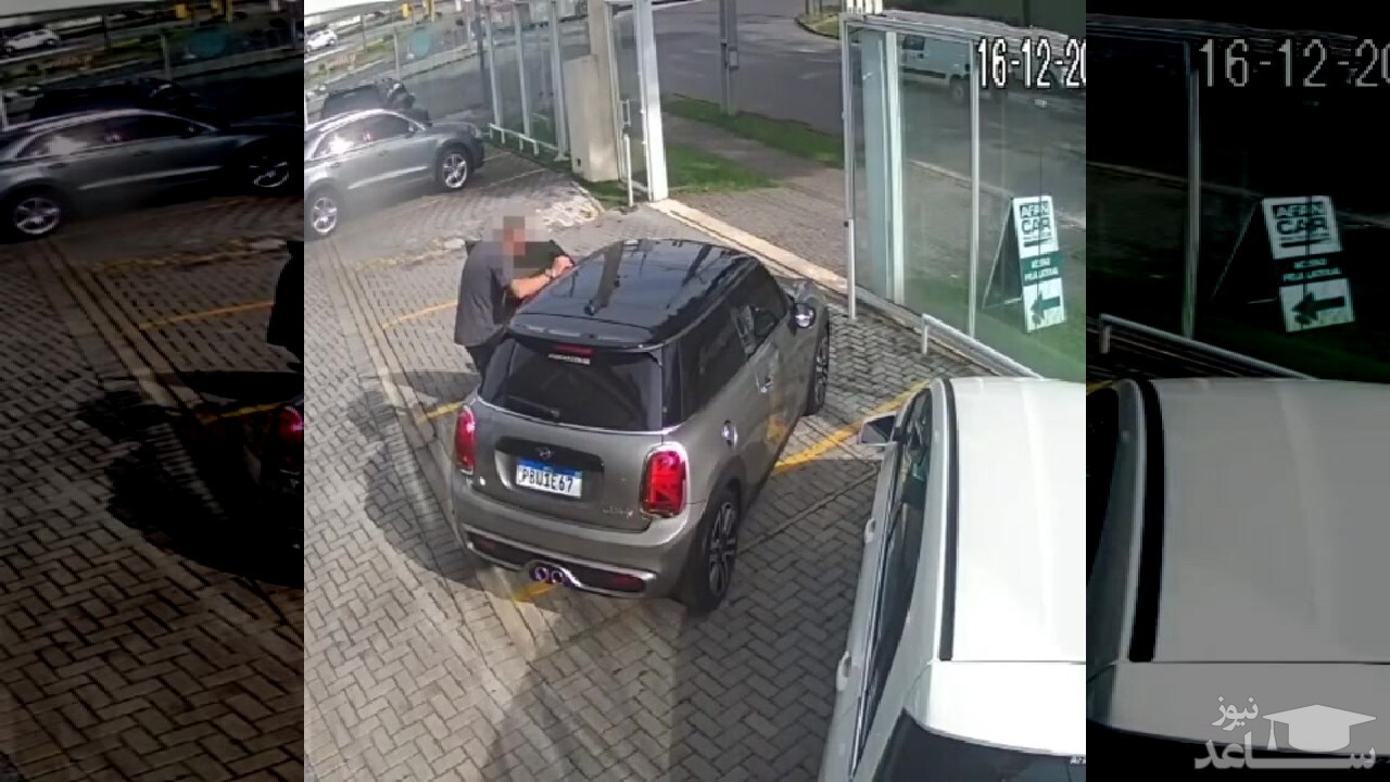 (فیلم) سرقت ماشین از نمایشگاه اتومبیل