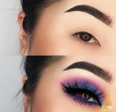 آرایش چشم پف دار