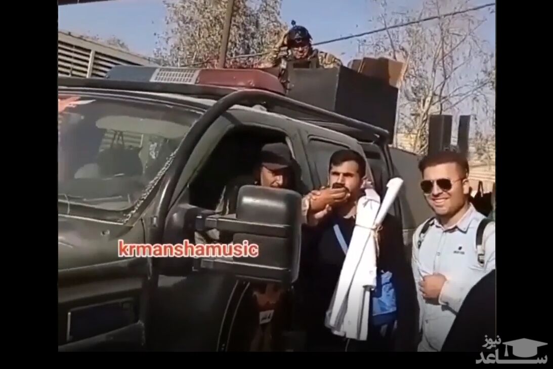 (فیلم) شوخی زائران ایرانی با بلندگوی ماشین پلیس در عراق