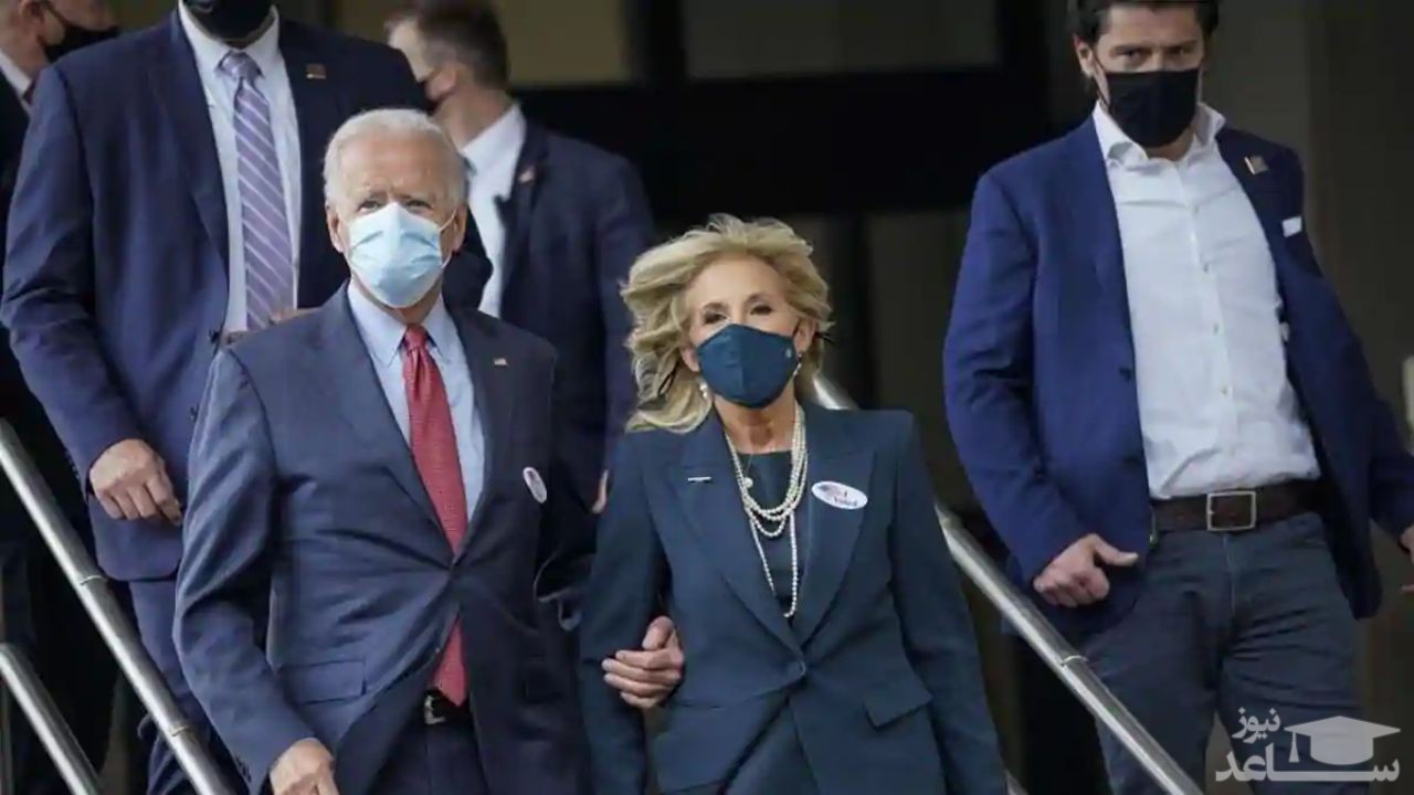 ۶ روز مانده به انتخابات آمریکا، بایدن رأی خود را به صندوق انداخت