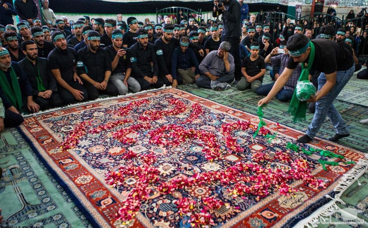 برگزاری مراسم سنتی قالی شویان در مشهد اردهال کاشان