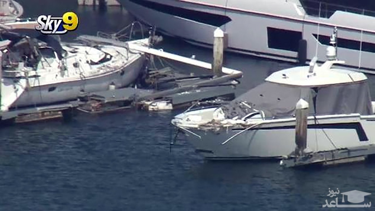 (فیلم) تصادف قایق تفریحی دزدی با چند قایق دیگر