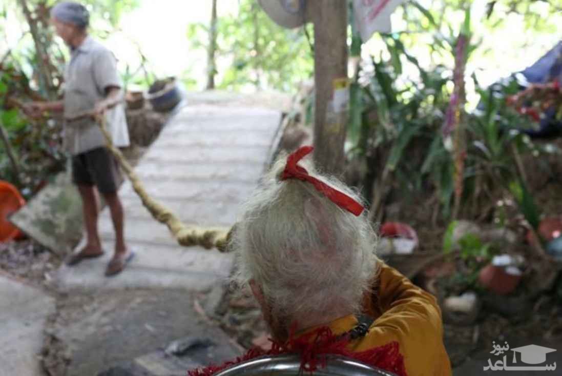 موهای 5 متری یک پیرمرد 92 ساله
