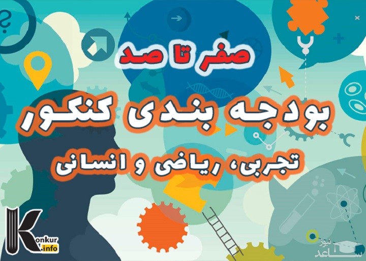 بودجه بندی کنکور تجربی،ریاضی و انسانی