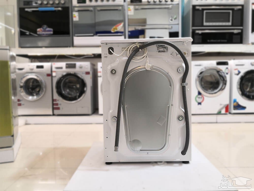 از نمای پشت  لباسشویی کندی مدل CSV1172DQ 1 