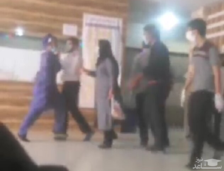 (فیلم) درگیری و برخورد فیزیکی حراست در بیمارستان دزفول
