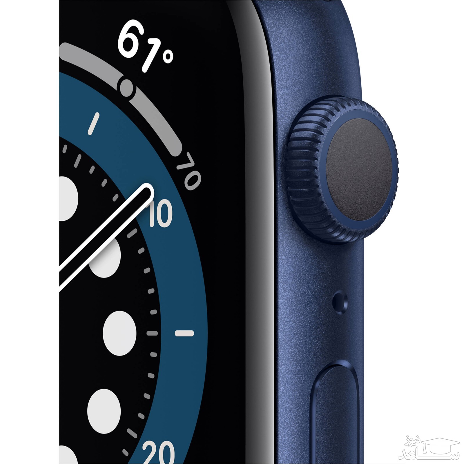 ساعت هوشمند اپل سری 6 نسخه 44 میلی متری با بدنه آلومینیومی