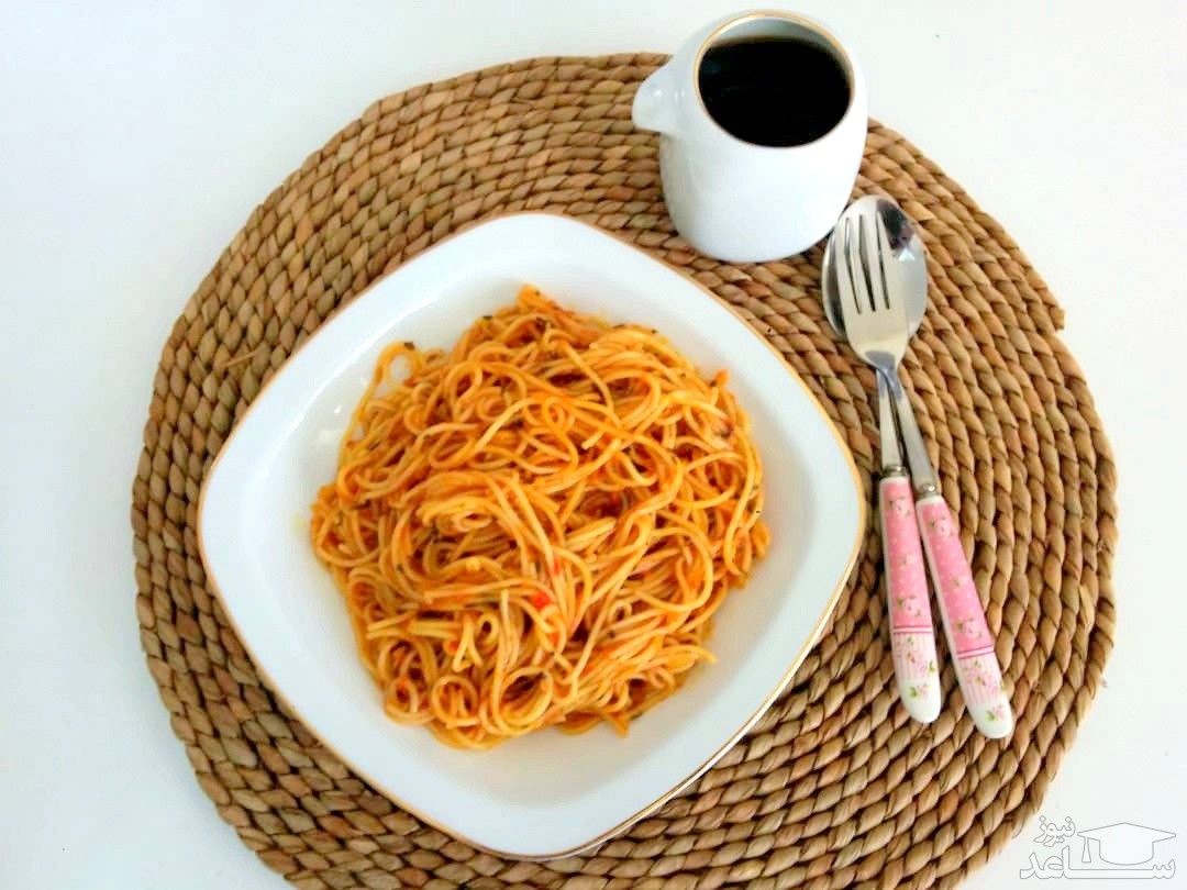 روش تهیه اسپاگتی لذیذ بدون گوشت 
