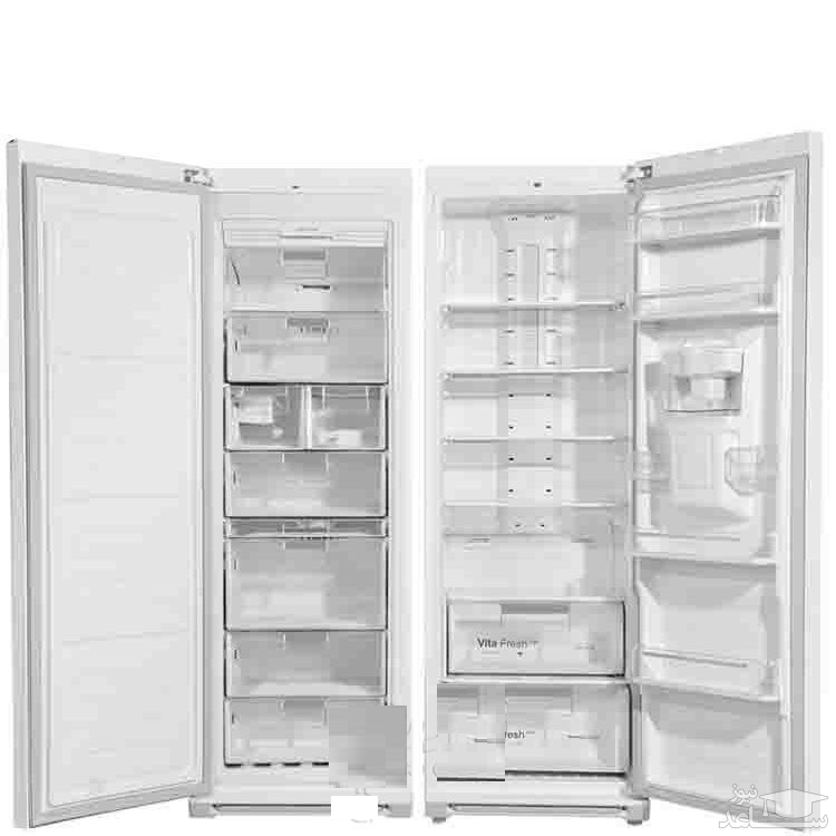 فضای داخلی یخچال و فریزر دوقلوی هاردستون مدل HD12