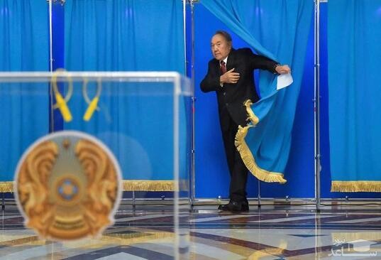 رای دادن نورسلطان نظربایف رییس جمهوری سابق قزاقستان در انتخابات ریاست جمهوری این کشور/ رویترز