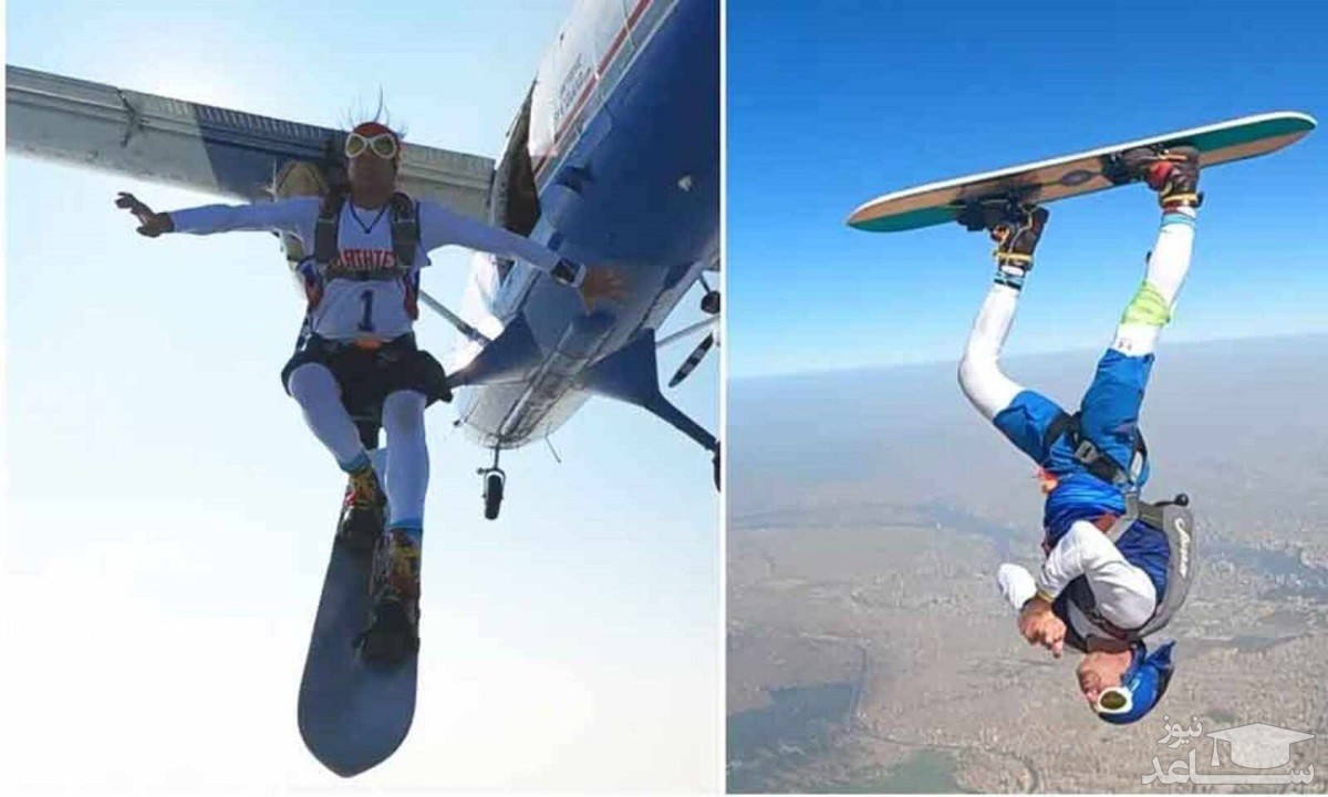 (فیلم) رکوردشکنی یک چترباز با چرخش ۳۶۰ درجه‌ای