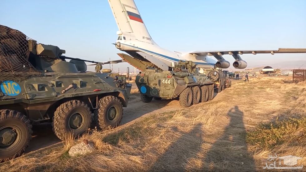 انتقال نیروهای نظامی و تجهیزات لوجیستیکی روسیه به ایروان