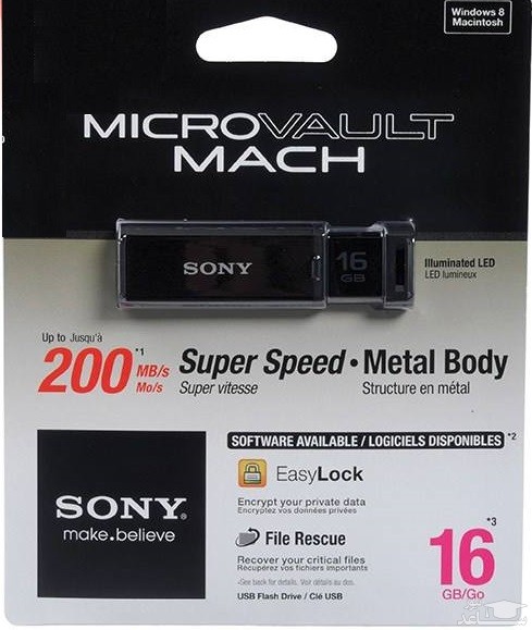فلش مموری سونی مدل MicroVault Mach USM-QX