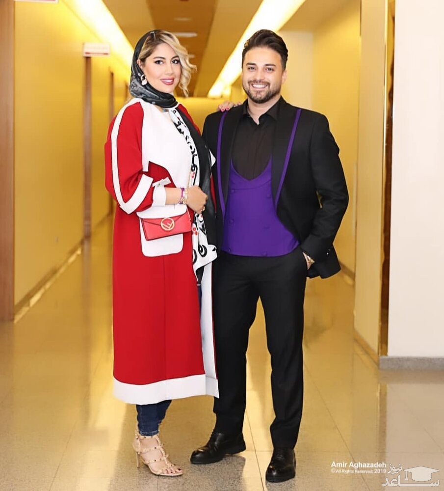 بابک جهانبخش و همسرش