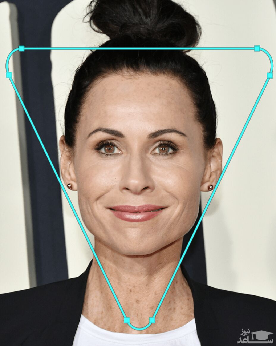 مشهور شدن یک دختر جوان بخاطر صورت مثلثی اش!