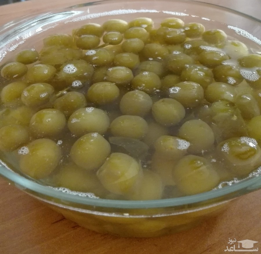  کمپوت گوجه سبز 