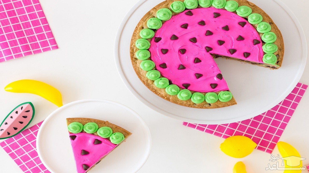 روش تهیه چیز کیک هندوانه برای شب یلدا