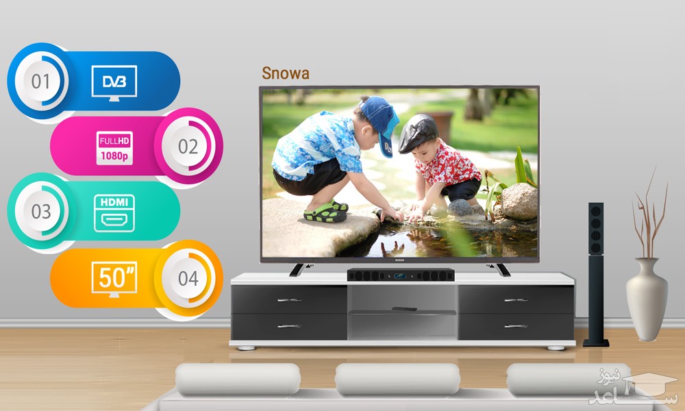 تلویزیون ال ای دی هوشمند اسنوا مدل SSD-SA620U سایز 65 اینچ