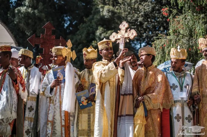 مراسم تشییع اسقف اعظم کلیسای ارتدوکس اتیوپی در شهر "آدیس آبابا"/ خبرگزاری فرانسه
