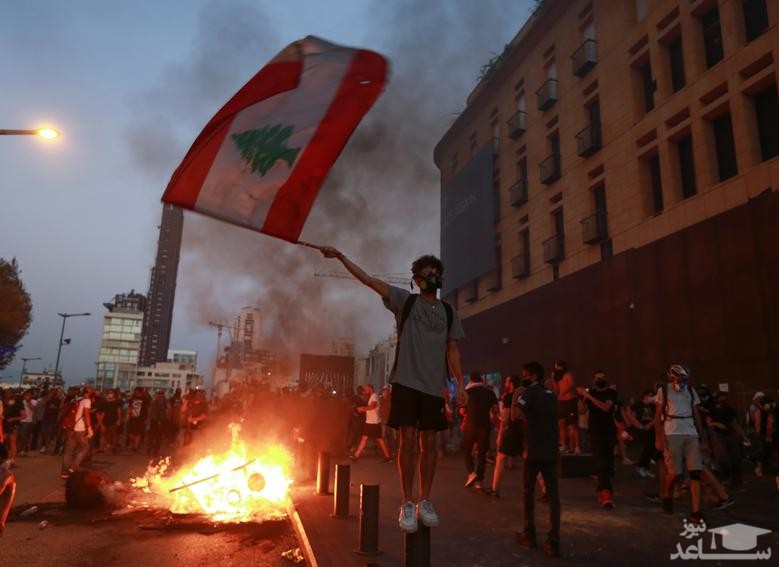 اعتراضات در نخستین سالگرد فاجعه انفجار مهیب در بندر شهر بیروت لبنان