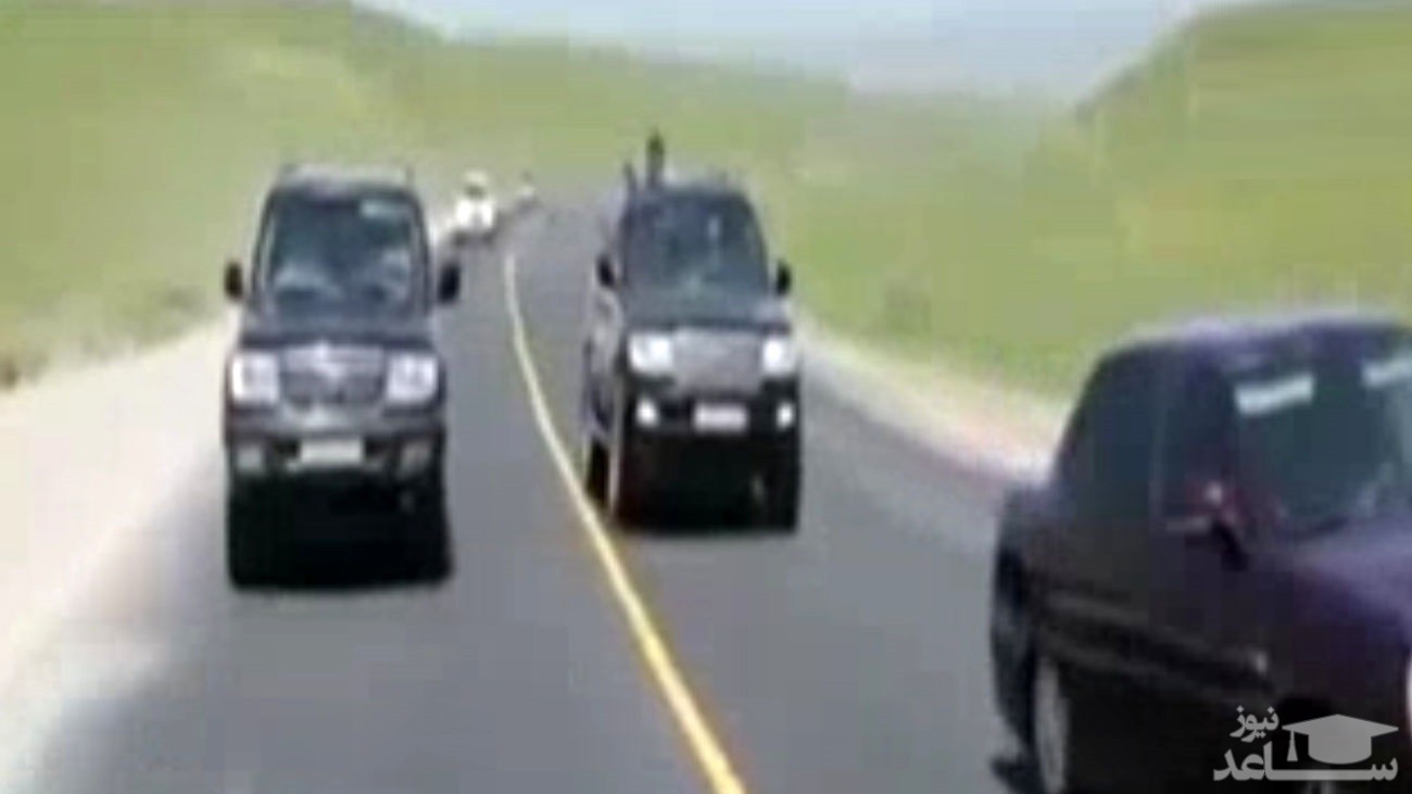 (فیلم) تصمیم جنون آمیز راننده کامیون در یک خیابان