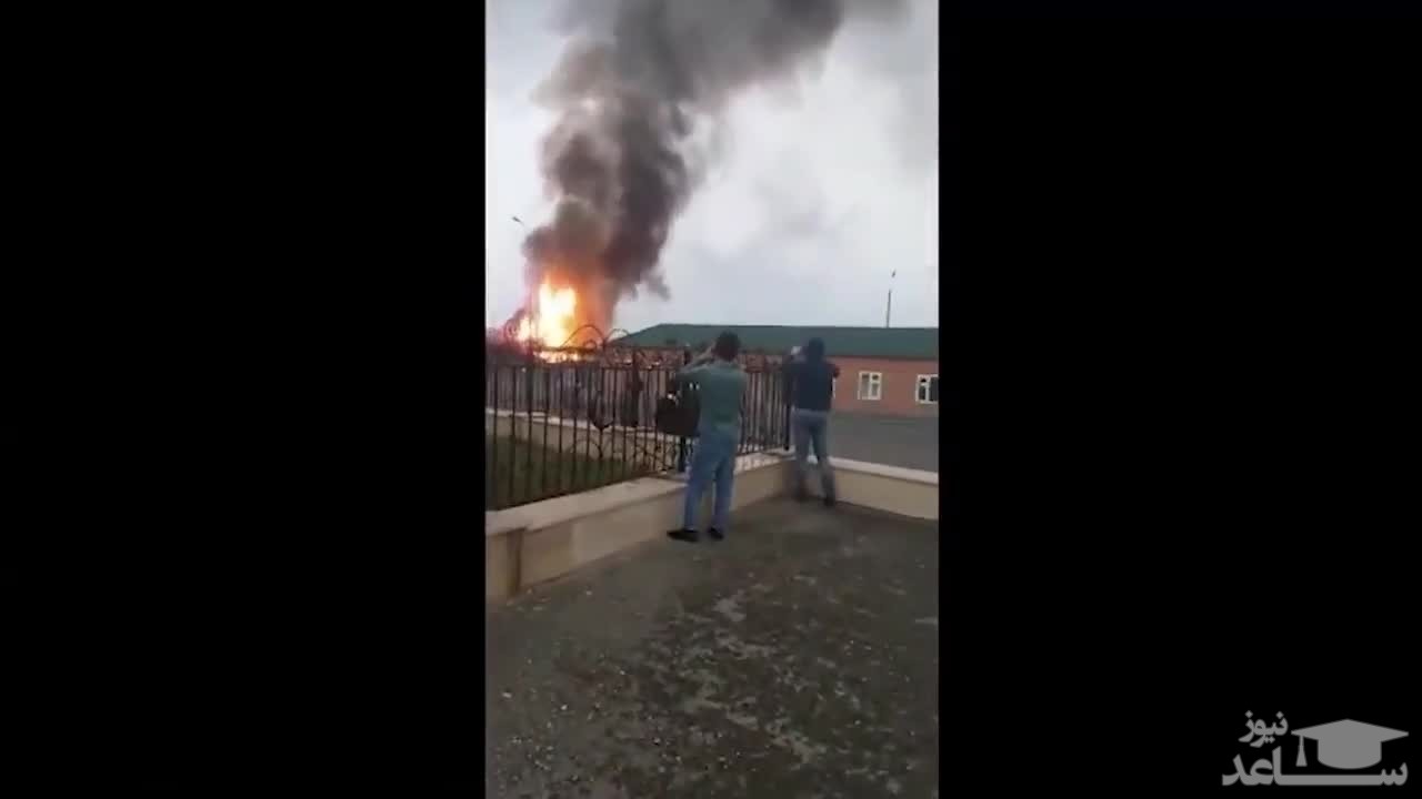(فیلم) لحظه انفجار مهیب لوله گاز
