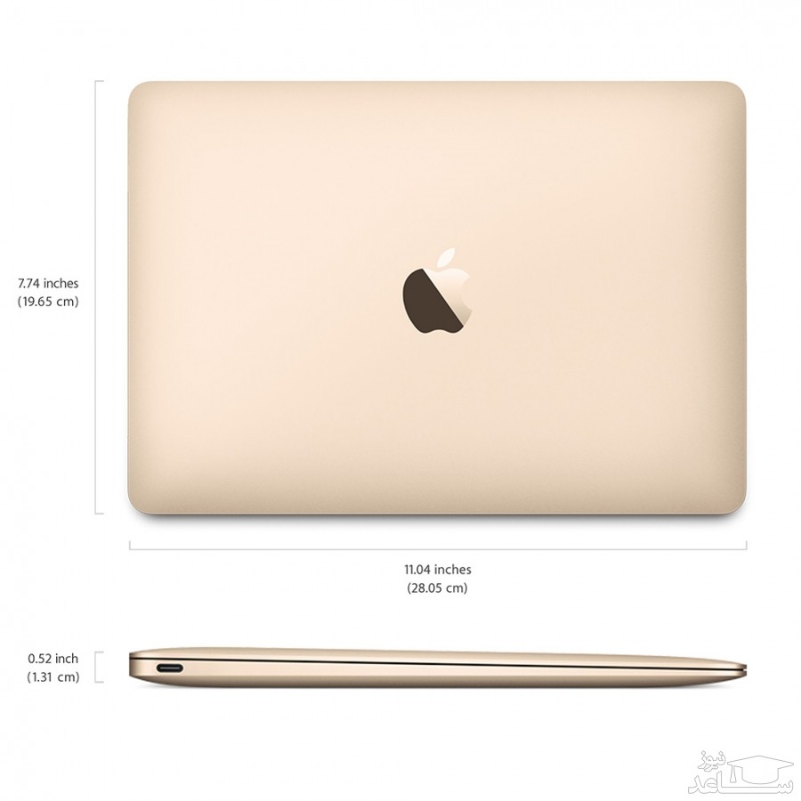 لپ تاپ 12 اینچی مک بوک مدل MK4M2