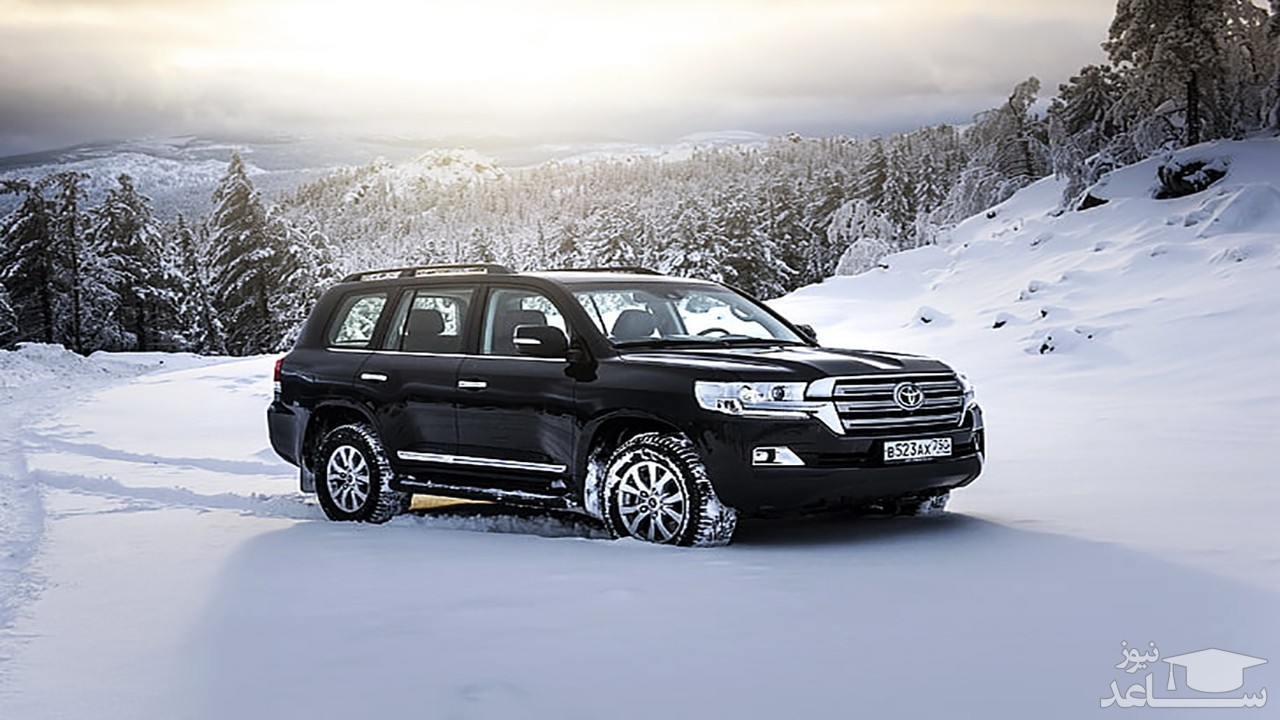 (فیلم) جدال نفسگیر خودروی لندکروز با زمین یخ زده و نتیجه غیرقابل پیش بینی