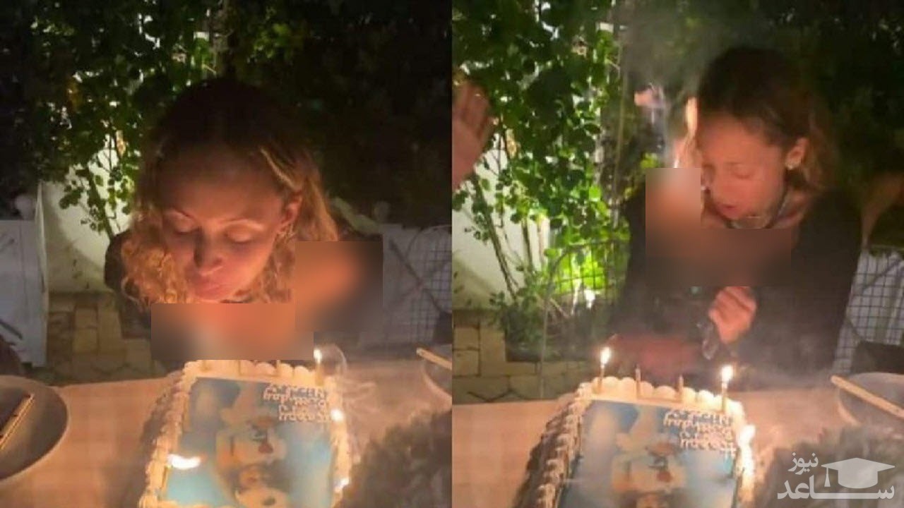 آتش گرفتن موی سلبریتی معروف در جشن تولدش +فیلم