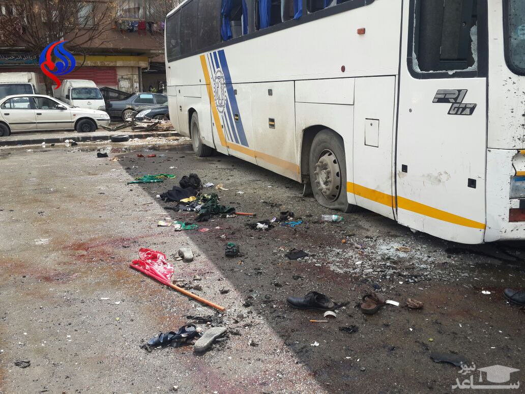 عاقبت شاخ به شاخ بنز با اتوبوس!