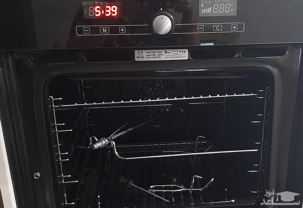 فضای داخلی فر توکار اخوان مدل F25