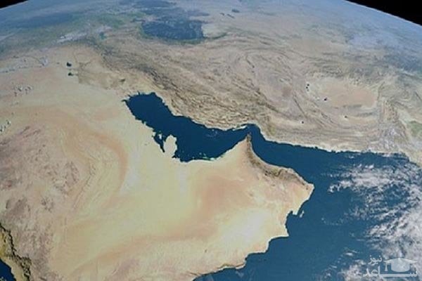 تصویر هوایی از خلیج فارس