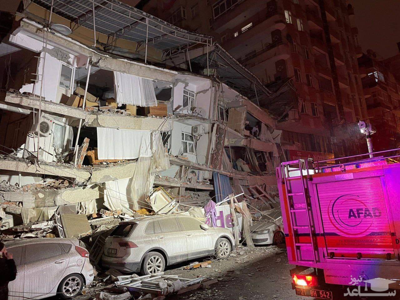 لحظه هولناک وقوع زلزله 7.8 ریشتری در ترکیه +فیلم