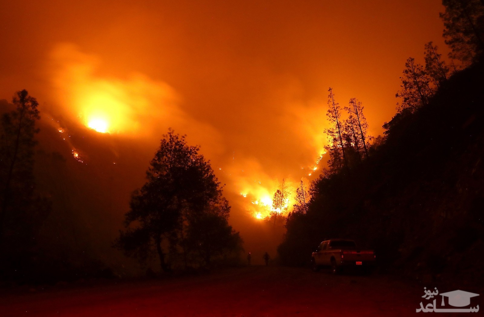 (فیلم) آتش‌سوزی ۲۰ خانه مجلل در کالیفرنیا