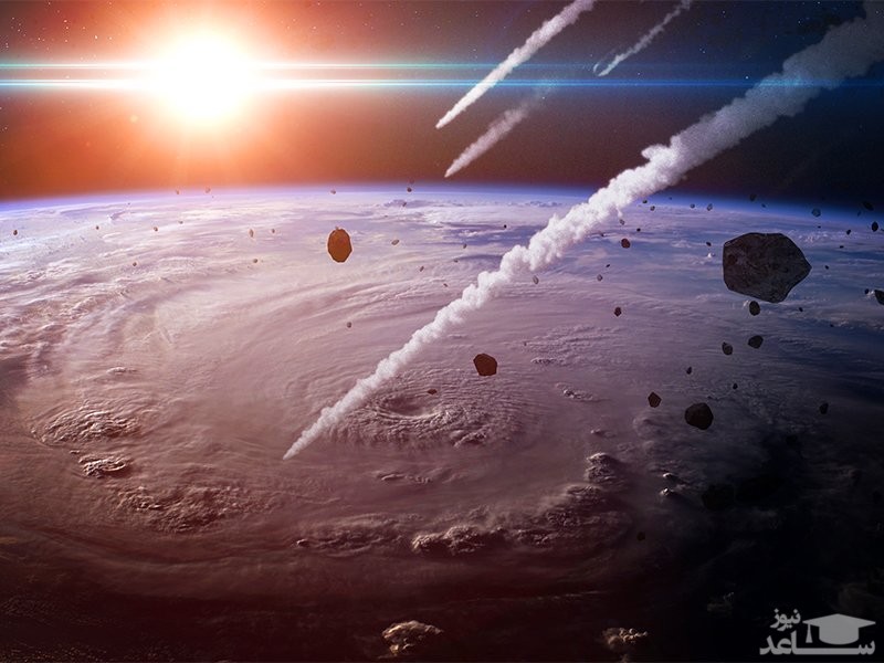 بارش شهابی در آسمان