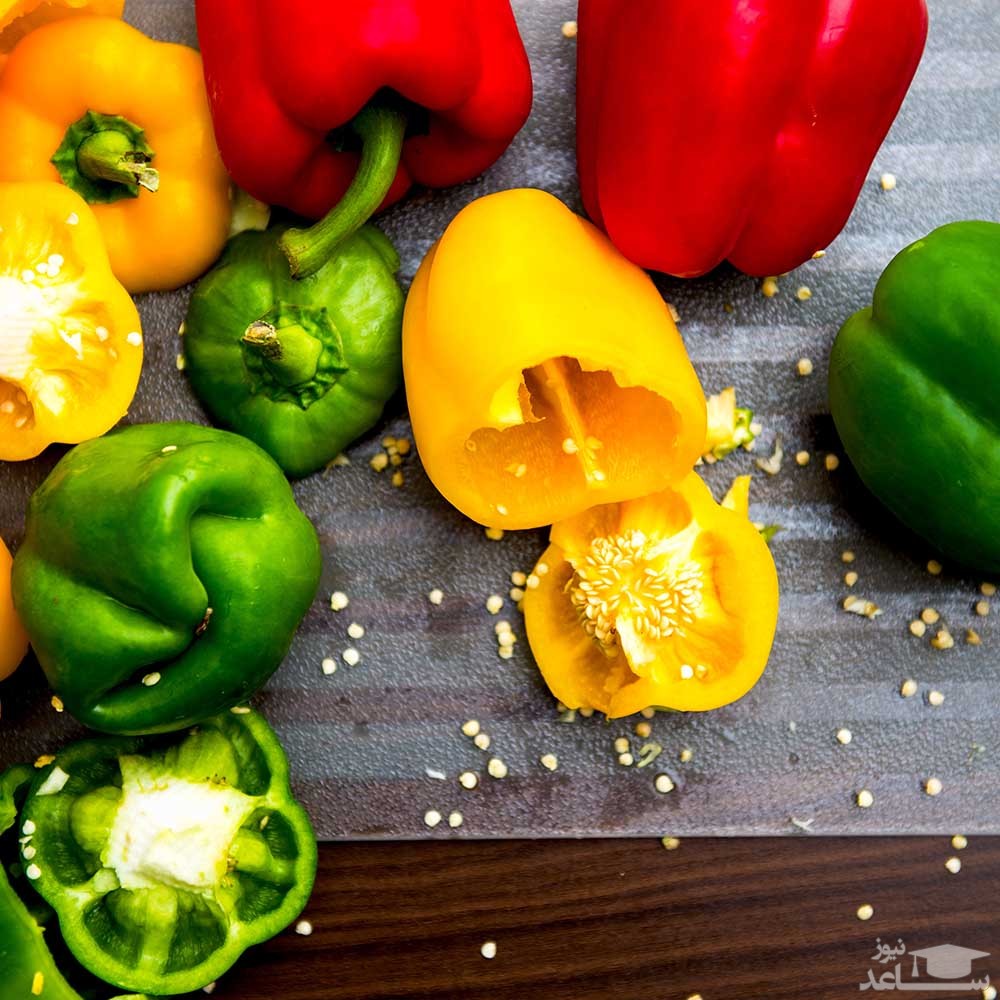 فلفل دلمه های رنگی
