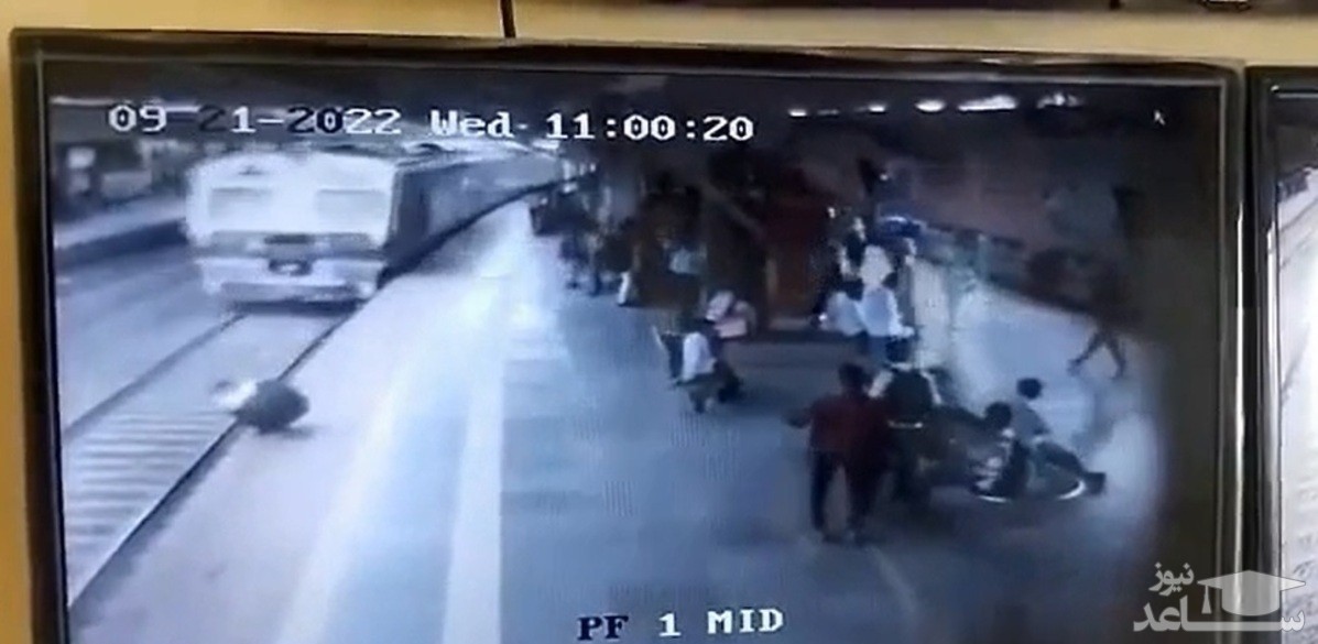 (فیلم 18+) فردی که سرش را در مسیر حرکت قطار گذاشت!