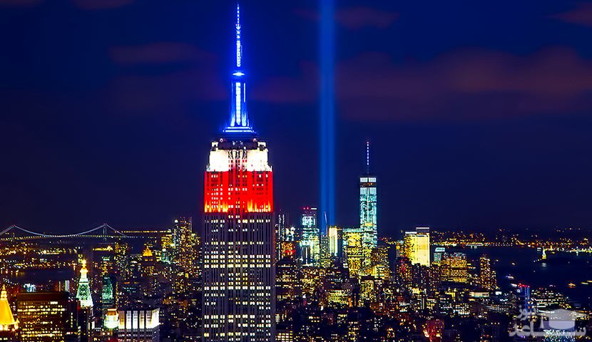 نورپردازی ساختمان امپایر استیت نیویورک